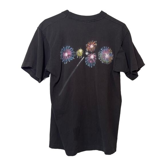 Vintage Disney Parks Magic Kingdom Tinker Bell Fireworks Graphic T-Shirt Large - Picture 7 of 7